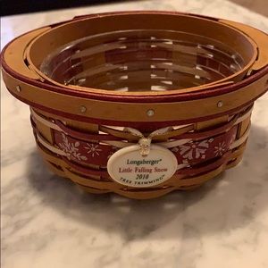 Longaberger Little Falling Snow 2010